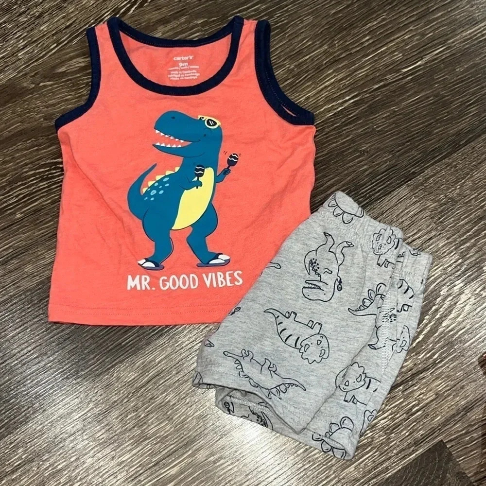 Mr. Good vibes tank & short set